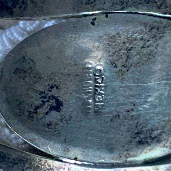 HECHOEN MEXICO Silver Abalone MOP Shell Cuff Bracelet Woman’s Jewelry Butterfly - Picture 4 of 10